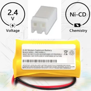2.4 Volt Nicad T&B P/N 850.0095 Battery