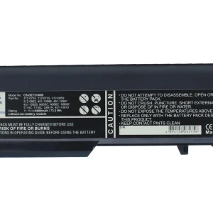 CS-DE1310HB : Battery for DELL Vostro 1310, Vostro 1510, Vostro 2510 and others – Replaces DELL 312-0724, 312-0725, 312-0859 and others