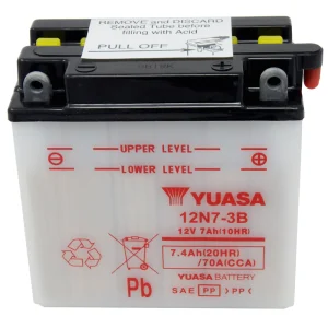 12N7-3B Conv 12V MC Battery, Dry Charged 7 AH, M2273B
