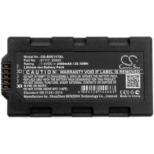 CS-SDC117XL : Battery for Sokkia Juniper Mesa Field, Topcon Tesla – Replaces Sokkia 61117, 20545