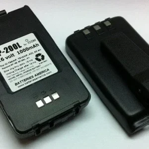 BP-200L : 9.6 volt 1000mAh rechargeable LONG LIFE Ni-MH Battery for ICOM radios