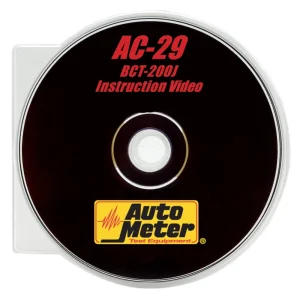 AutoMeter AC-29 BCT-200J Intelli-Check II Instructional Video DVD