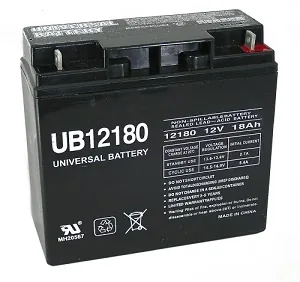UB12180 : 12 volt 18Ah sealed lead battery