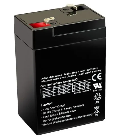 FP640 Fifutec Battery — 6V 4Ah AGM Sealed Lead-Acid