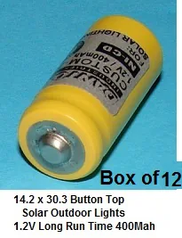 Nicad Batteries 2/3AA Solar Lighting 12 Pack
