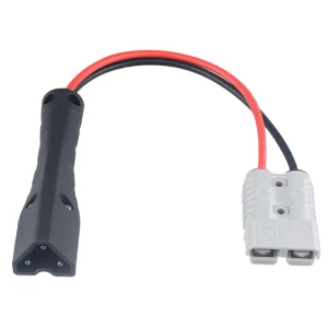 SED® SL1005-CABLE – Golf Cart Adapter – SB50 Gray to EZGO 48V RXV & TXT (triangle), 12″ 8 AWG Cable