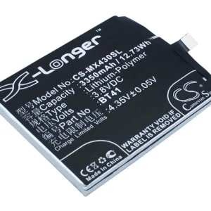 CS-MX430SL : Battery for Meizu MX4 Pro, MX4SWDS0, M462U – Replaces Meizu BT41, N0004720, US525972H4