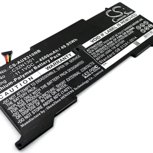CS-AUX310NB : Battery for Asus Zenbook UX31LA, UX31LA-0161A4200U, UX31LA-R5017H and others – Replaces Asus C32N1301, 0B200-00510000
