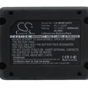CS-MKM120PX : Battery for Milwaukee M12, M12 REDLITHIUM XC 4.0, C12 FM and others – Replaces Milwaukee 48-11-2440, M12 B3 XC, M12 B4 XC and others