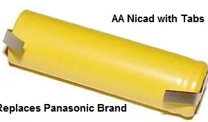 Nicad Batteries P-50AA Tabs