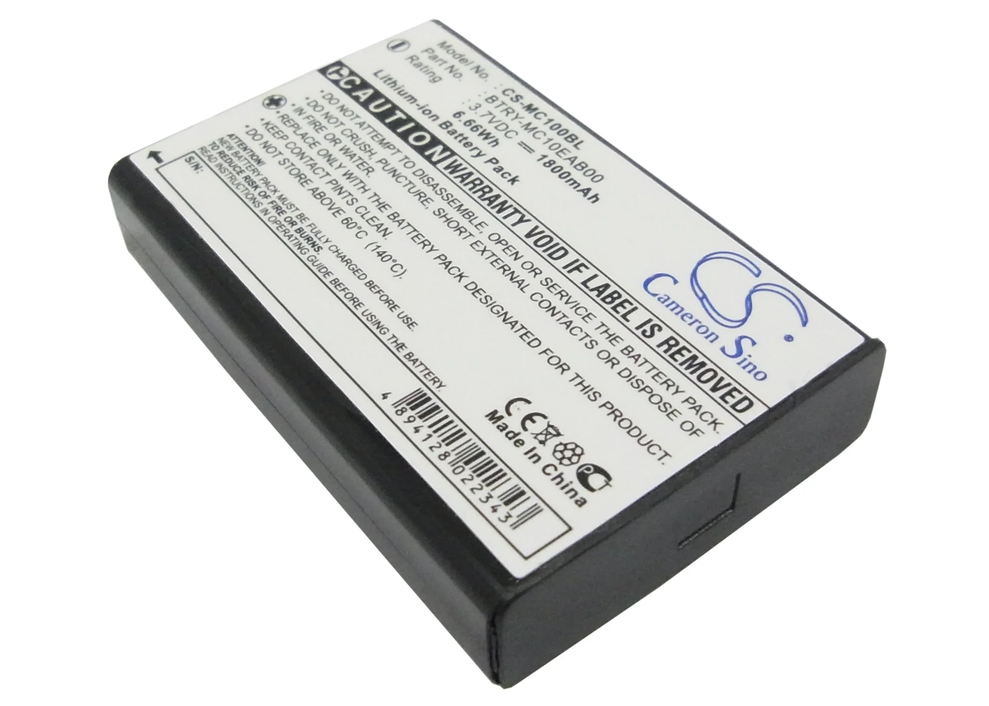 CS-MC100BL : Battery for Mobila PPT101 – Replaces Intermec 73659, 074337S