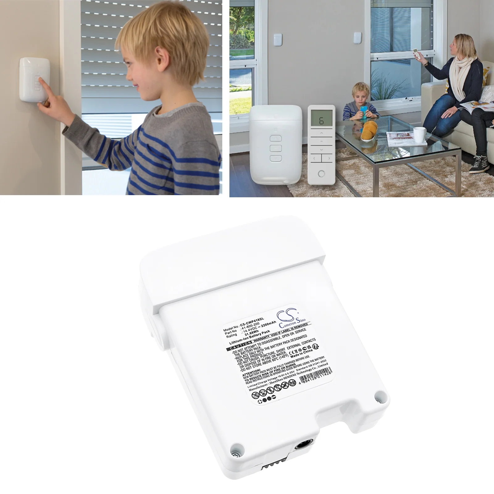 CS-CWP418SL : Battery for CWP Powersmart Controller and cradle – Replaces CWP 41-800-200
