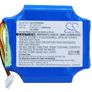 CS-STS200SL : Battery for ShinewayTech S20A, S20N, S20C and others – Replaces ShinewayTech AC-BAT-30