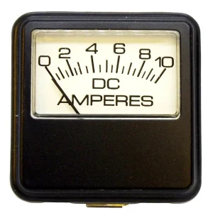 PR24-10 – Amp Meter 0-10A Metal Face Clamp-Mount Heavy-Duty for Battery Chargers
