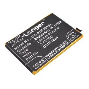CS-AUF551SL : Battery for Asus Zenfone 2 Deluxe, ZE551ML, ZE550ML and others – Replaces Asus C11P1424, C11P1423