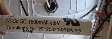 20120530-MH29258 Battery 3.6 Volt Nicad