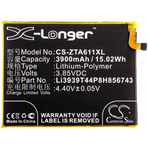 CS-ZTA611XL : Battery for ZTE Blade A6 Max, Blade Max 2s, Z6410S – Replaces ZTE Li3939T44P8H856743