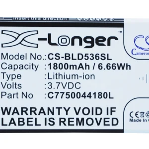 CS-BLD536SL : Battery for BLU Studio 5.0C, Studio 5.0e, Studio 5.0CE and others – Replaces BLU C775004180L