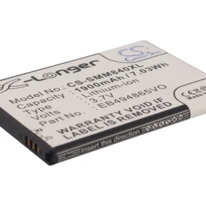 CS-SMM840XL : Battery for BoostMobile SPH-M840, Galaxy Ring, Galaxy Prevail II and others – Replaces BoostMobile EB494865VO