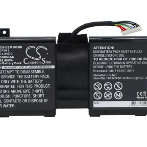 CS-DEM183NB : Battery for DELL Alienware 17, Alienware 18, Alienware M17X R5 and others – Replaces DELL 2F8K3, 0G33TT, 0KJ2PX and others
