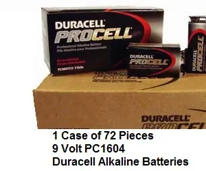 Duracell Procell Alkaline PC1604 ALK-9V-72