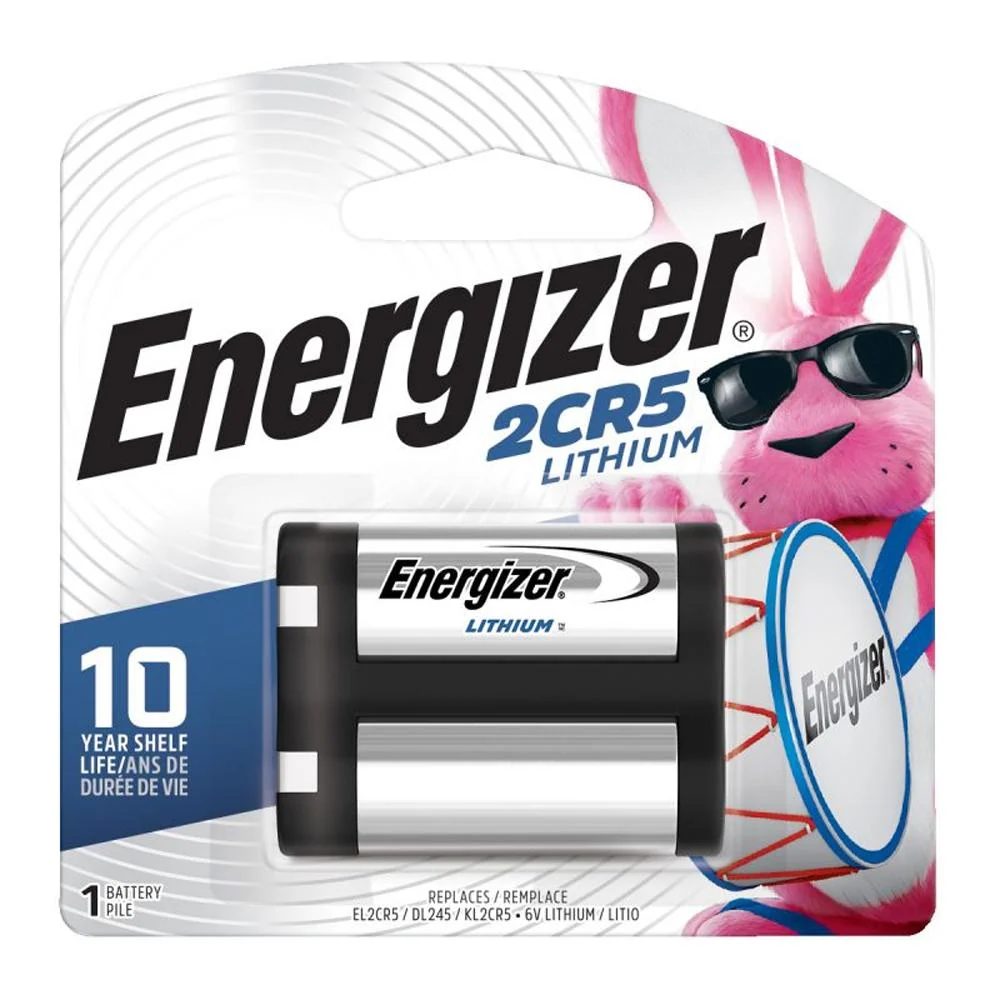 Energizer 6V Lithium 2CR5, 6.0V – 1pk