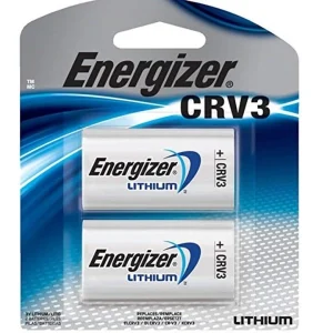 CRV3 : 3-Volt primary lithium battery. Package of 2.