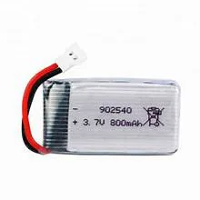 1S800JSTW : 3.7 volt 800mAh Li-PO 1S Rechargeable Battery (30C)