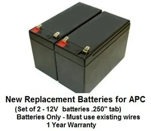 UPS Replacement Battery APC RBC 62