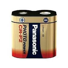 CRP2 : 6V Lithium Primary battery, replaces CR-P2, DL223, etc.