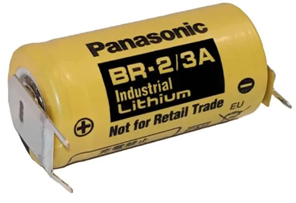 BR-2/3AE2SP Battery (3V 1200mAh) — Industrial PLC/CNC Memory Backup