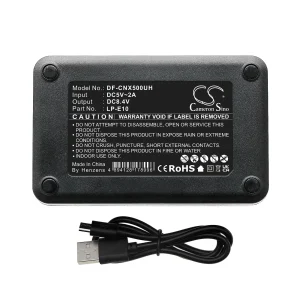 DF-CNX500UH : For Canon EOS 1100D, EOS 1200D, EOS 4000D and others – Replaces Canon LP-E10, LP-E10C, LP-E10E