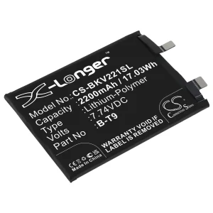 CS-BKV221SL : Battery for Vivo iQOO 10 5G, V2217A, iQOO 9T and others – Replaces Vivo B-T9