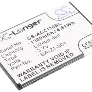CS-ACZ110SL : Battery for Acer Liquid Z110 Dou, Z110, Liquid Z2 and others – Replaces Acer BA-Z1-001, BA-Z1-003
