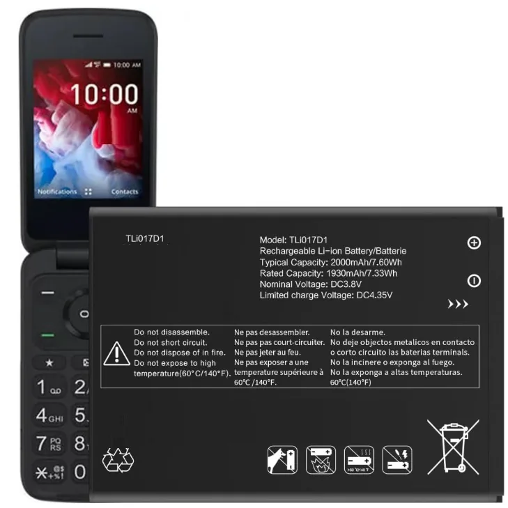 TCL T435D Flip 3 Battery Replacement TLi017D7 1850mAh