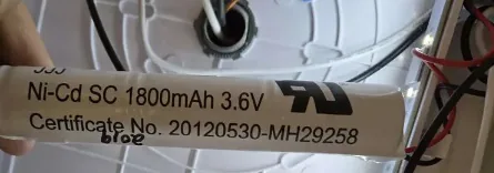 Ni-Cd SC 1800mAh 3.6V Battery Replacement