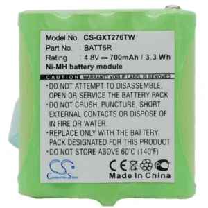BP-GXT276TW : Replaces Midland BATT-6R and others
