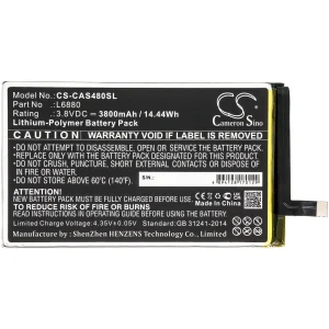 CS-CAS480SL : Battery for CAT S48C – Replaces CAT L6880