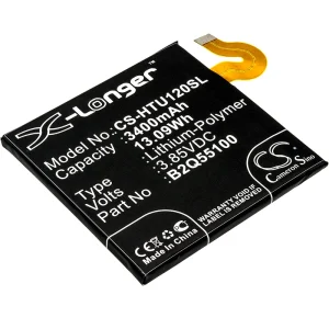 CS-HTU120SL : Battery for HTC U12+, U12 Plus, Exodus 1 and others – Replaces HTC B2Q55100, 35H00278-00M