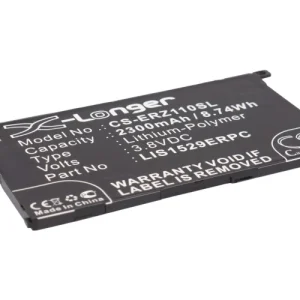 CS-ERZ110SL : Battery for Sony Ericsson Xperia Z1 Mini, SO-02F, Amami Maki and others – Replaces Sony Ericsson LIS1529ERPC, 1274-3419.1, 1ICP4/53/88