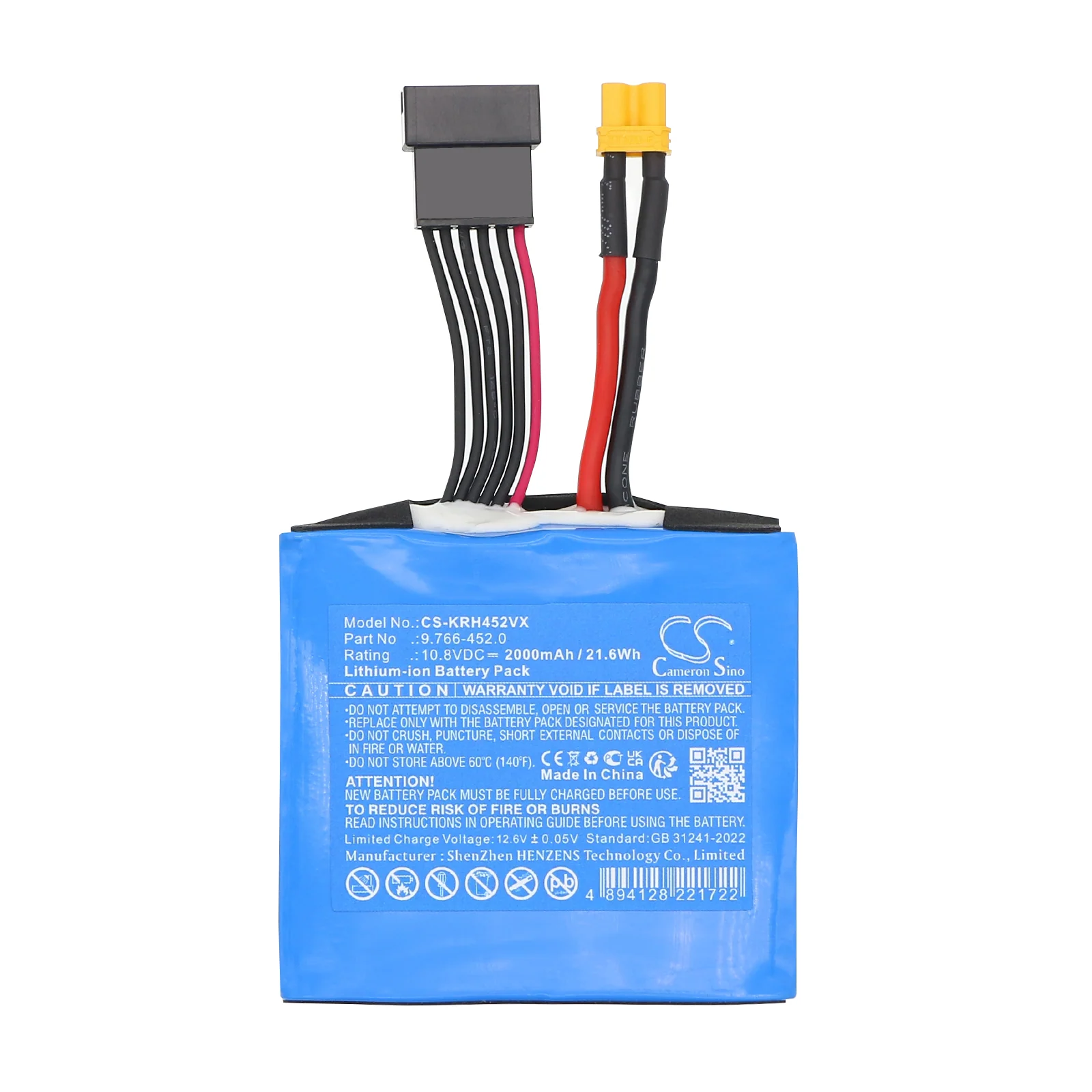 CS-KRH452VX : Replaces Karcher 9.766-452.0