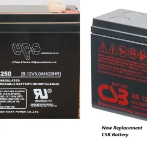 RT1250 Battery (B.12V5.0AH/20HR) Replacement