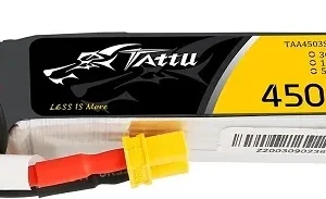 3S450-XT30: 11.1v 450mAh LiPO battery 75C with XT30 connector