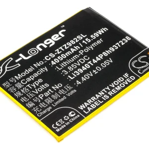 CS-ZTZ982SL : Battery for ZTE Blade Z Max, Z982 – Replaces ZTE Li3940T44P8h937238