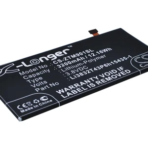 CS-ZTM901SL : Battery for ZTE Grand M901C, Grand Memo II, Z787 and others – Replaces ZTE Li3832T43P6h15435-1, Li3832T43P6hC15435-I, Li3832T43P6HC15435-1
