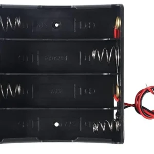 18650 holder-x-4 : holds 4 pcs of 18650 rechargeable cells
