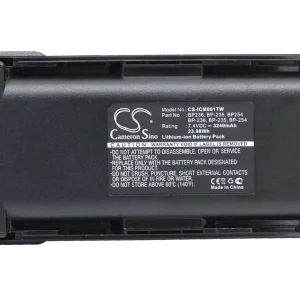 BP-ICM801TW : Replaces ICOM BP-254 and others