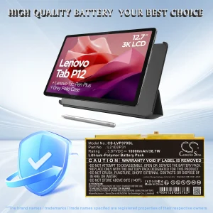 CS-LVP370SL : Battery for Lenovo Tab P12, Tab P12 2023, TB-370FU and others – Replaces Lenovo L21C2P31, L21D2P31, L21D2P31 and others