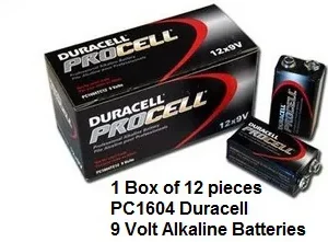 Duracell Procell Alkaline PC1604 ALK-9V-12