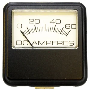 PR24-60 – Amp Meter 0-60A Metal Face Clamp-Mount Heavy-Duty for Battery Chargers
